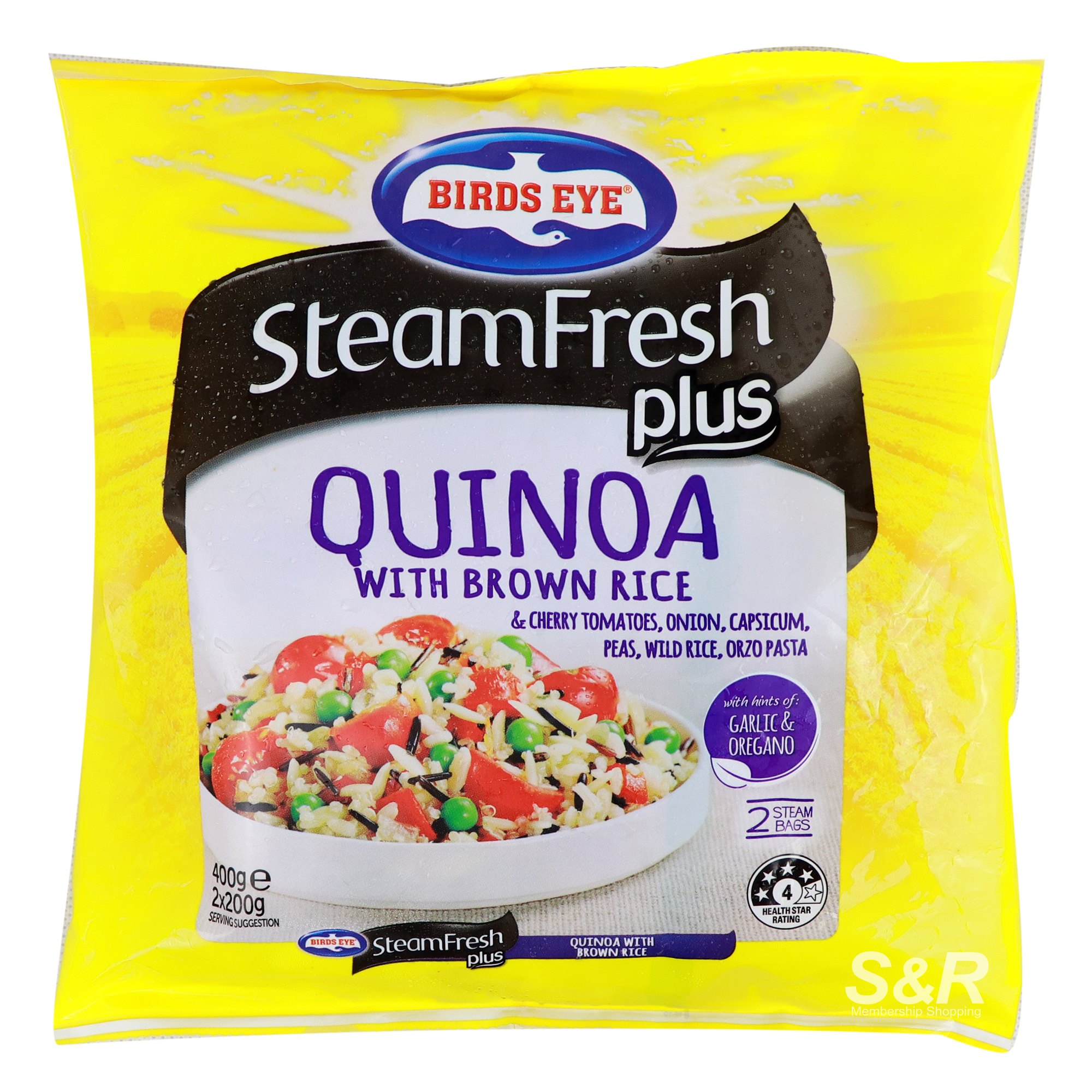 Birds Eye Steamfresh Plus Quinoa with Brown Rice 400g Birds Eye Steamfresh Plus Quinoa with Brown Rice 400g